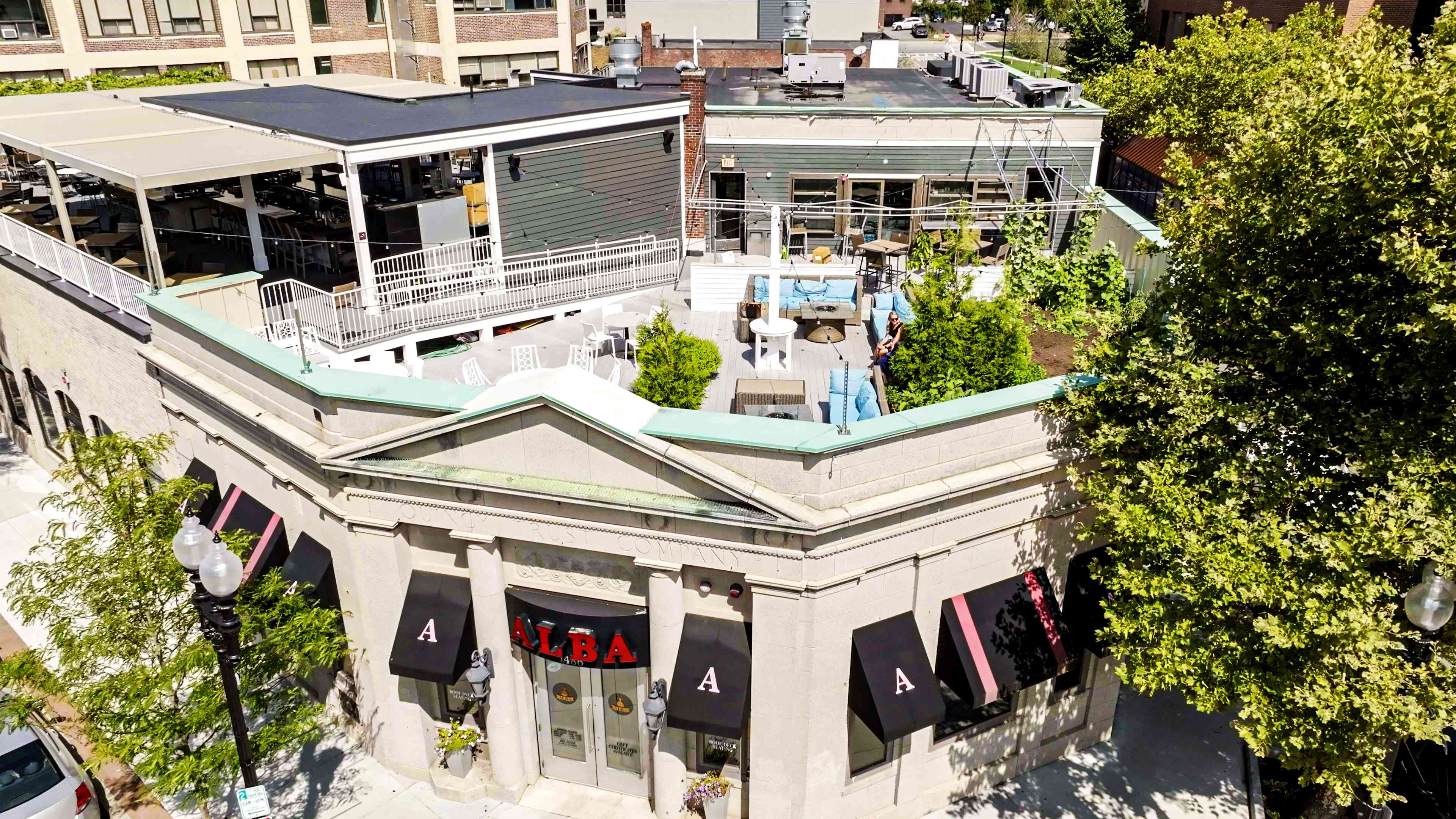Roofdeck at Alba restaurant