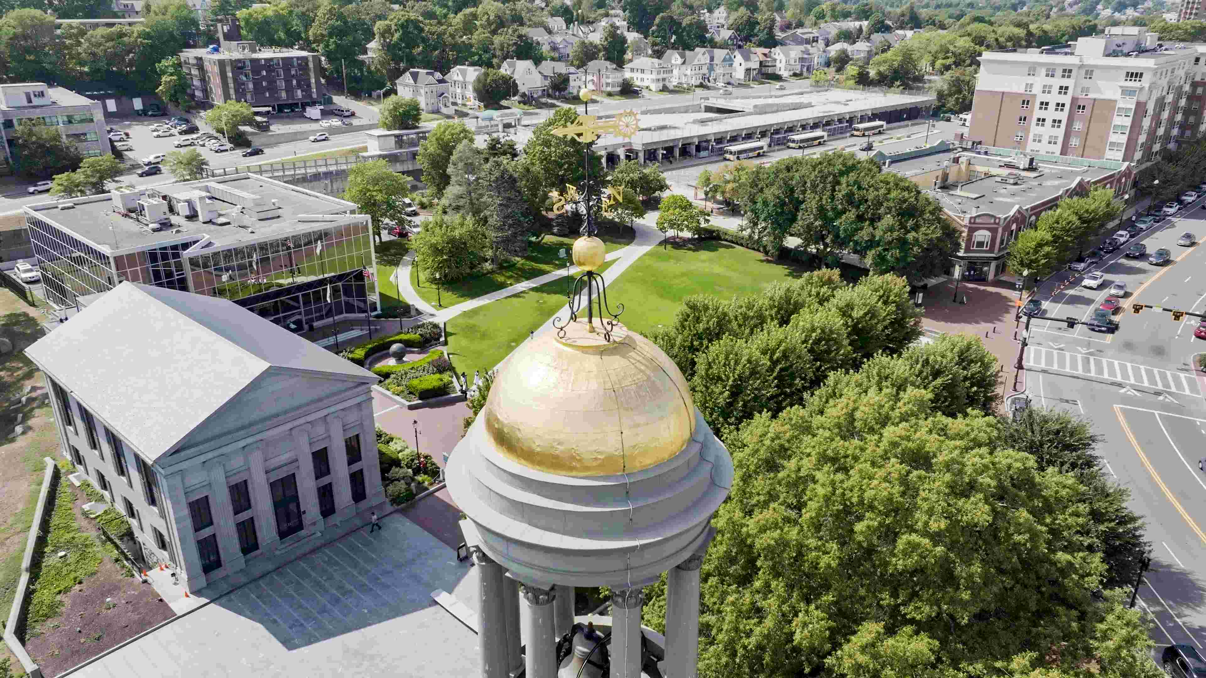 Aerial view of Quincy Center