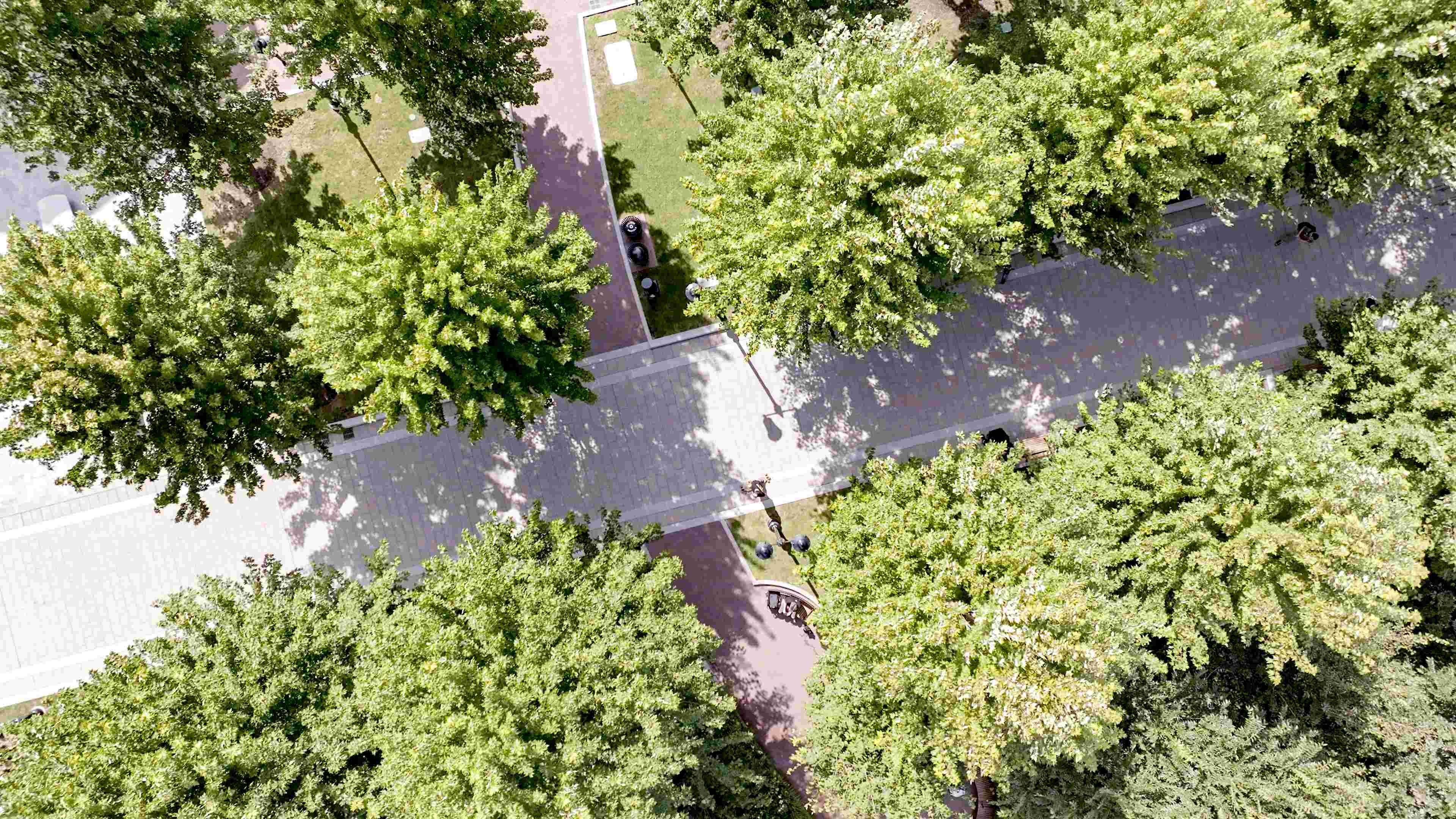 Overhead view of Quincy Center