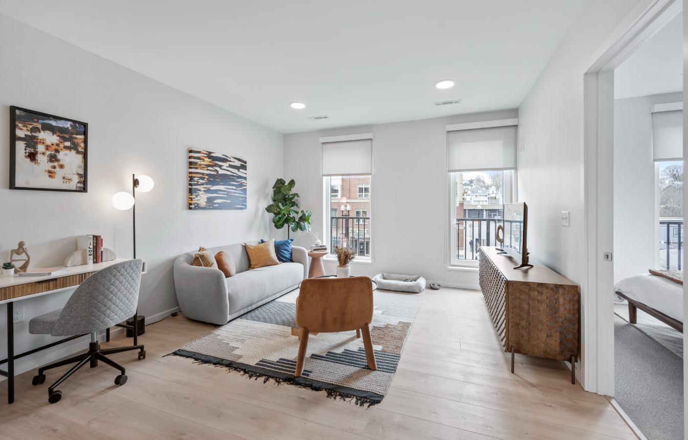 Elegant and comfortable contemporary living space.