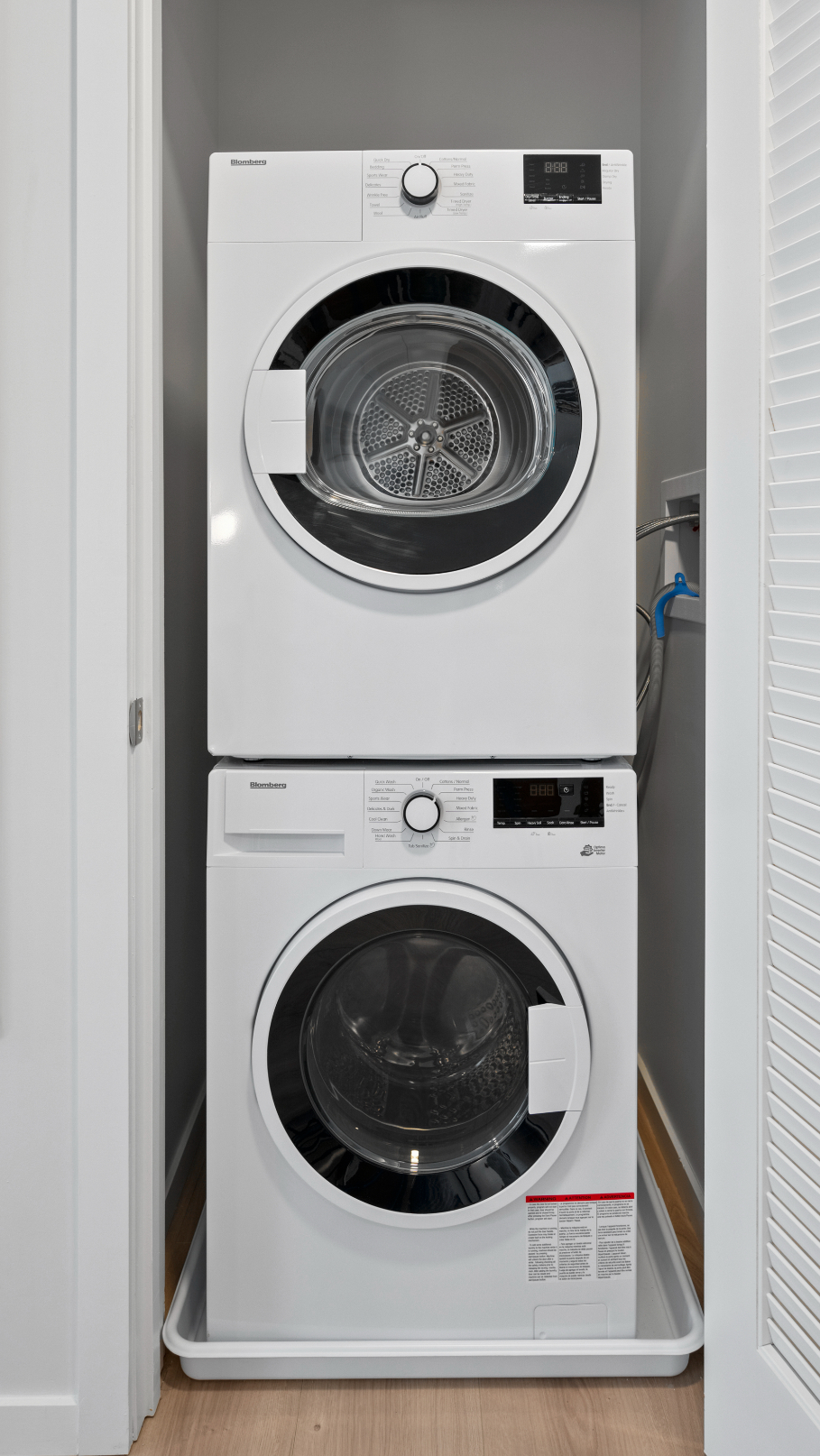 In-unit washer and dryer for convenience.